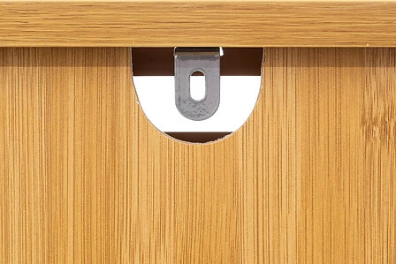 Komodë bambuje me 4 sirtarë, ngjyrë natyrale, Sicela, 40x30x97.5cm