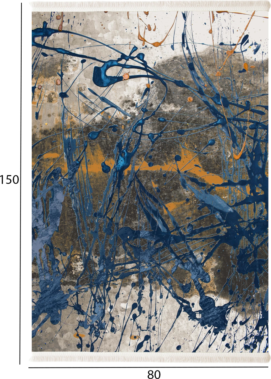 JOSIANE, FH7676.13, 80x150cm, qilim abstrakt shumëngjyrësh