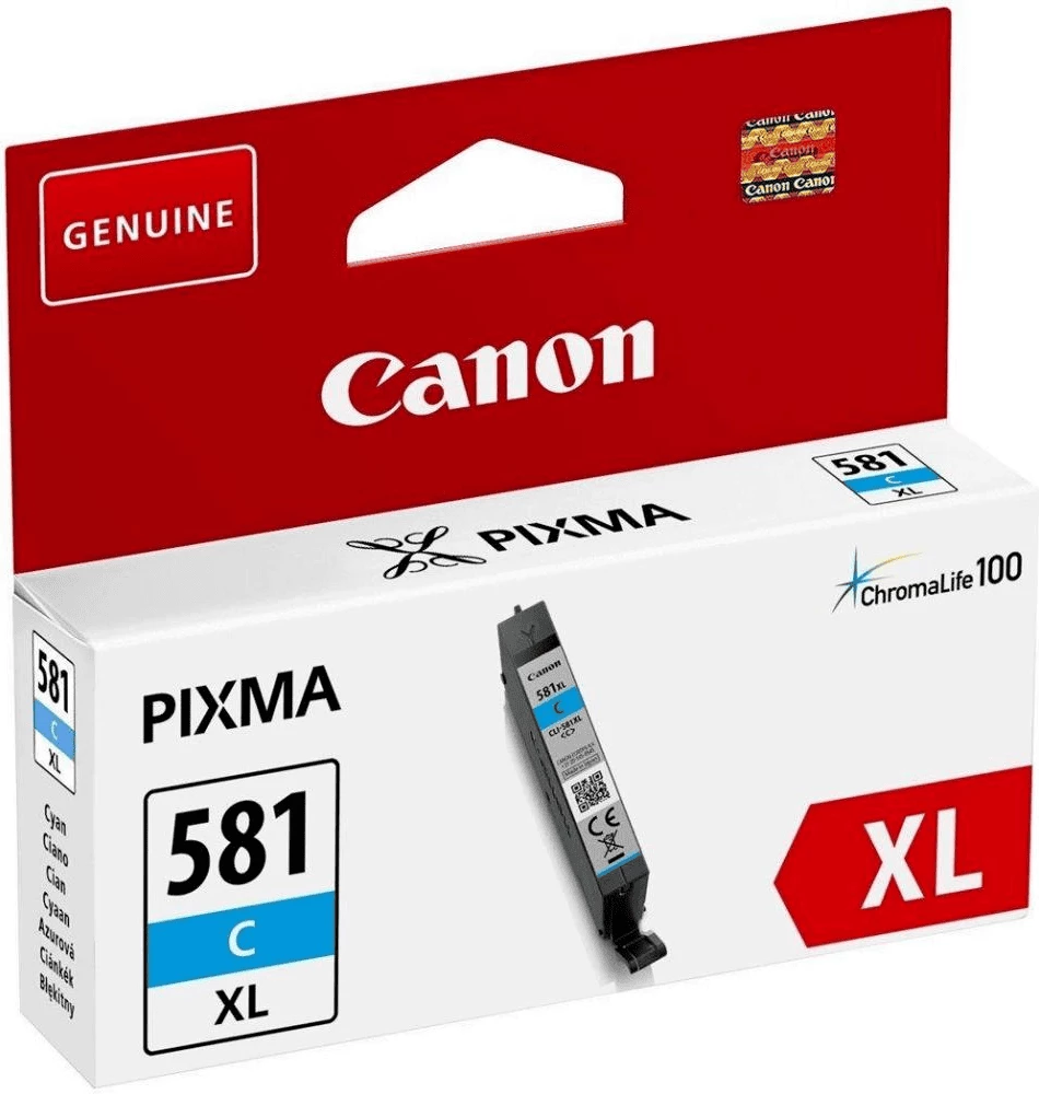 kartush bojë, Canon, CLI-581CXL / 2049C001, XL 8.3 ml deri 515 faqe, cyan