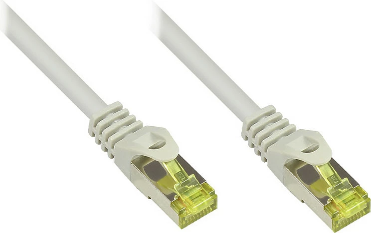 Kabllo rrjeti GoodConnections Alcasa Cat7 S/FTP 0.5m, RJ-45 në RJ-45, 10Gbps, gri
