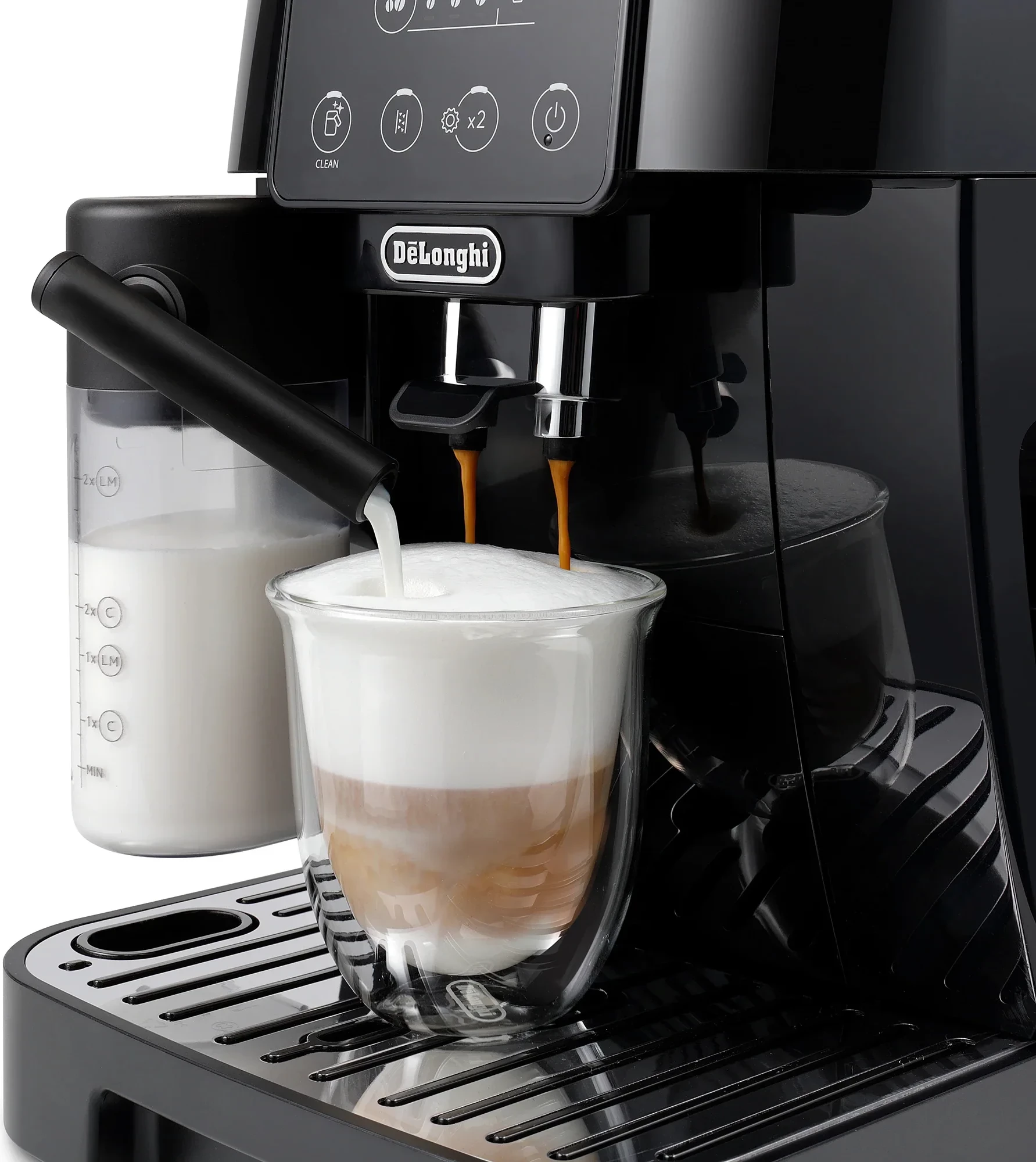 Makineri kafeje automatike, DeLonghi, Magnifica Start ECAM220.60.B, 15 bar, rezervuar 1.8L, mulli 13 nivele, ekran LED, e zezë