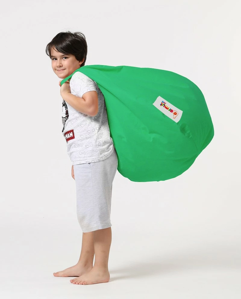 Qese për ulje për fëmijë, ngjyrë e gjelbër, Garden Bean Bag Atelier del Sofa, Premium Kids