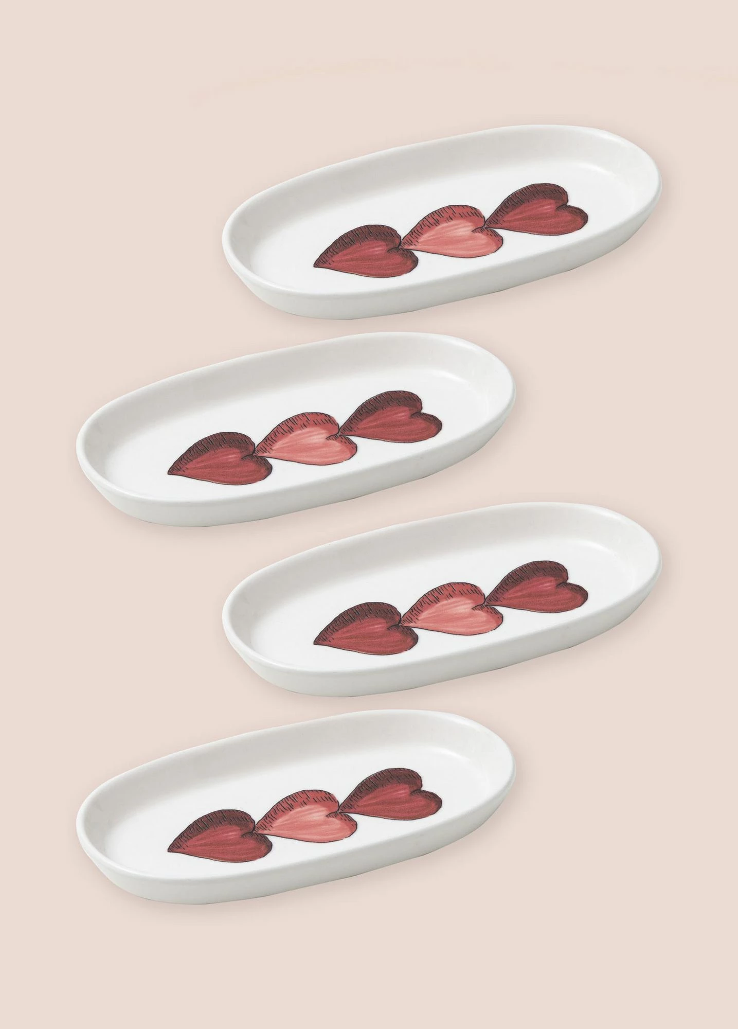 Set pjatash dekorative, 4 copë, Hermia Concept, LUV0018