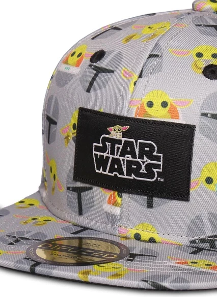 Kapelë snapback për djem Difuzed The Mandalorian (Star Wars), gri