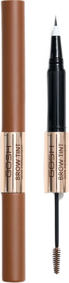 Xhel dhe marker për vetulla Gosh 2in1 Long-lasting Eyebrow Tint with Gel për femra 001 Light Brown 2.9g
