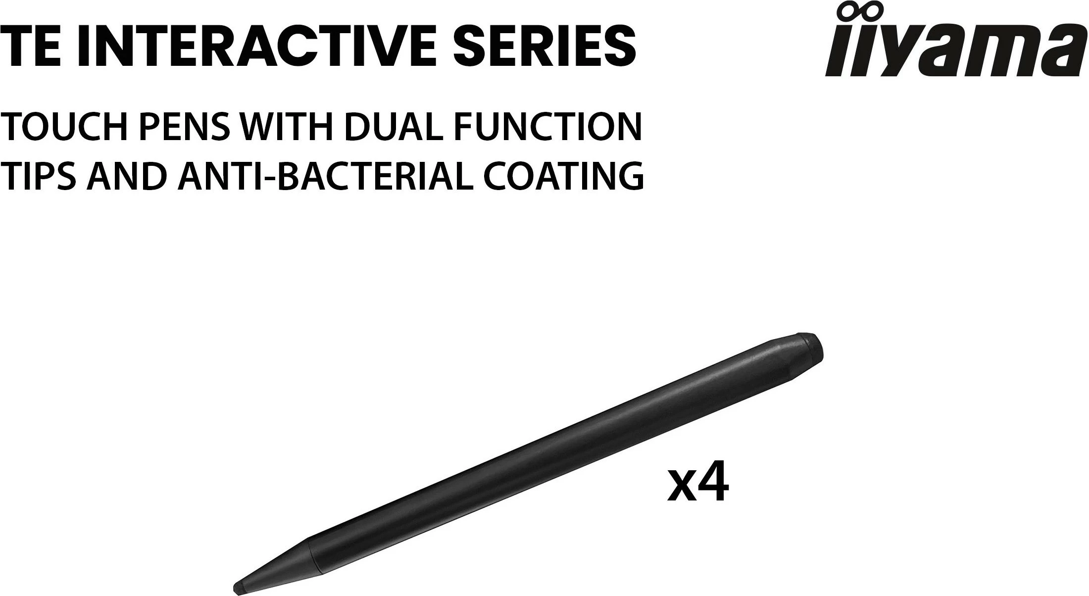 Ekran i madh me prekje iiyama ProLite TE7512MIS 75 inç, 4K UHD, i zi
