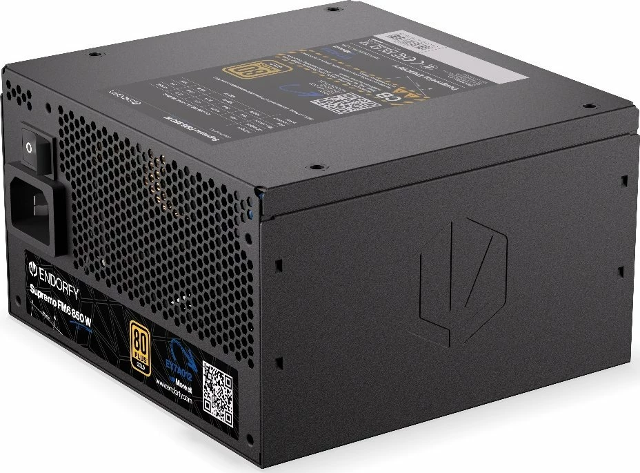Furnizues rryme Endorfy Supremo FM6 850W 80 Plus Gold ATX 3.1, modular i plotë, i zi