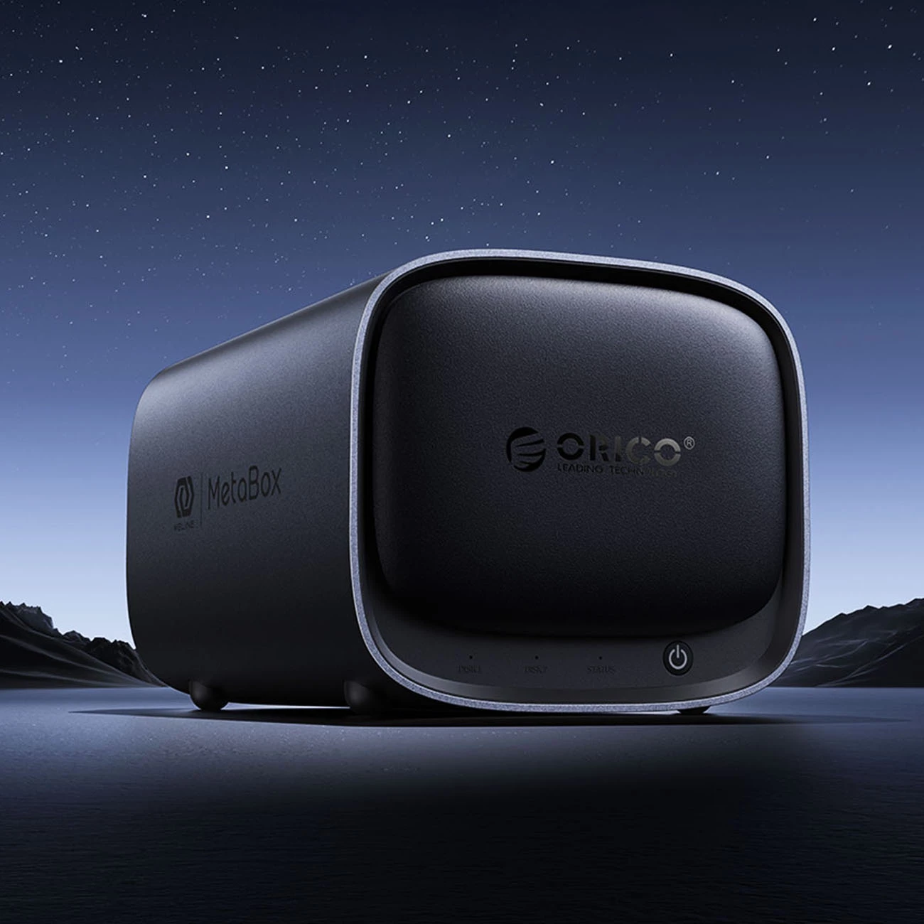 NAS ruajtje në rrjet, Orico HS200-Pro MetaBox Pro Home, Intel Celeron N5100, 8GB RAM, deri 76TB, 2x 2.5GbE, M.2 NVMe + SATA, gri