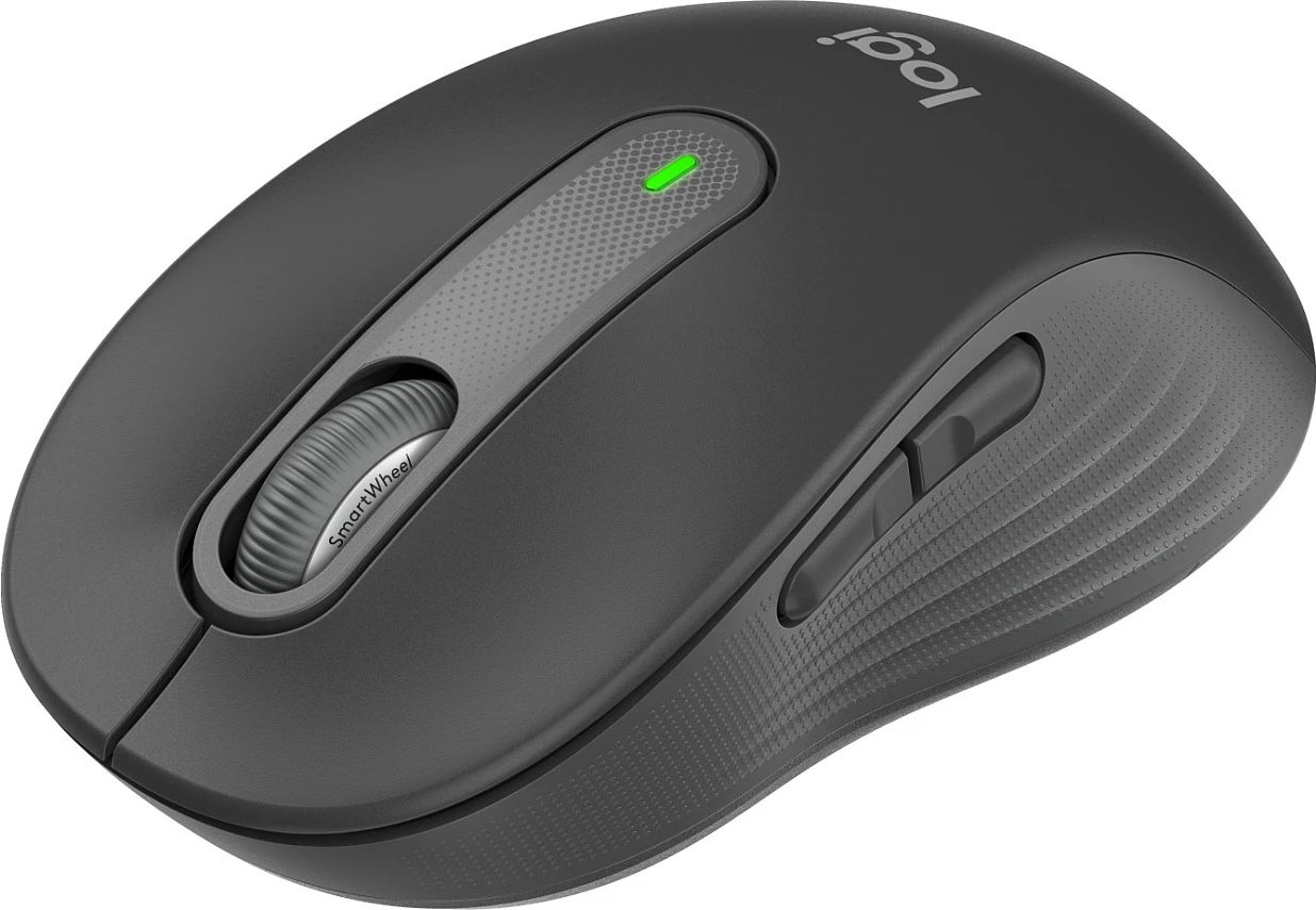Maus Logitech Signature M650 Wireless për Biznes, Djathtas, Optik, RF Wireless + Bluetooth, 4000 DPI, Grafit
