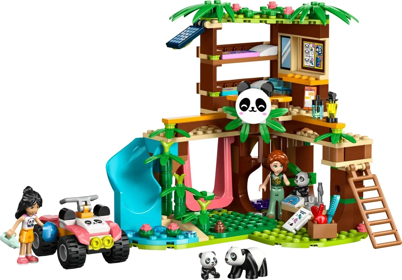 Set LEGO Friends Panda Sanctuary Animal Care 42648, 243 pjesë, për fëmijë, shumëngjyrësh