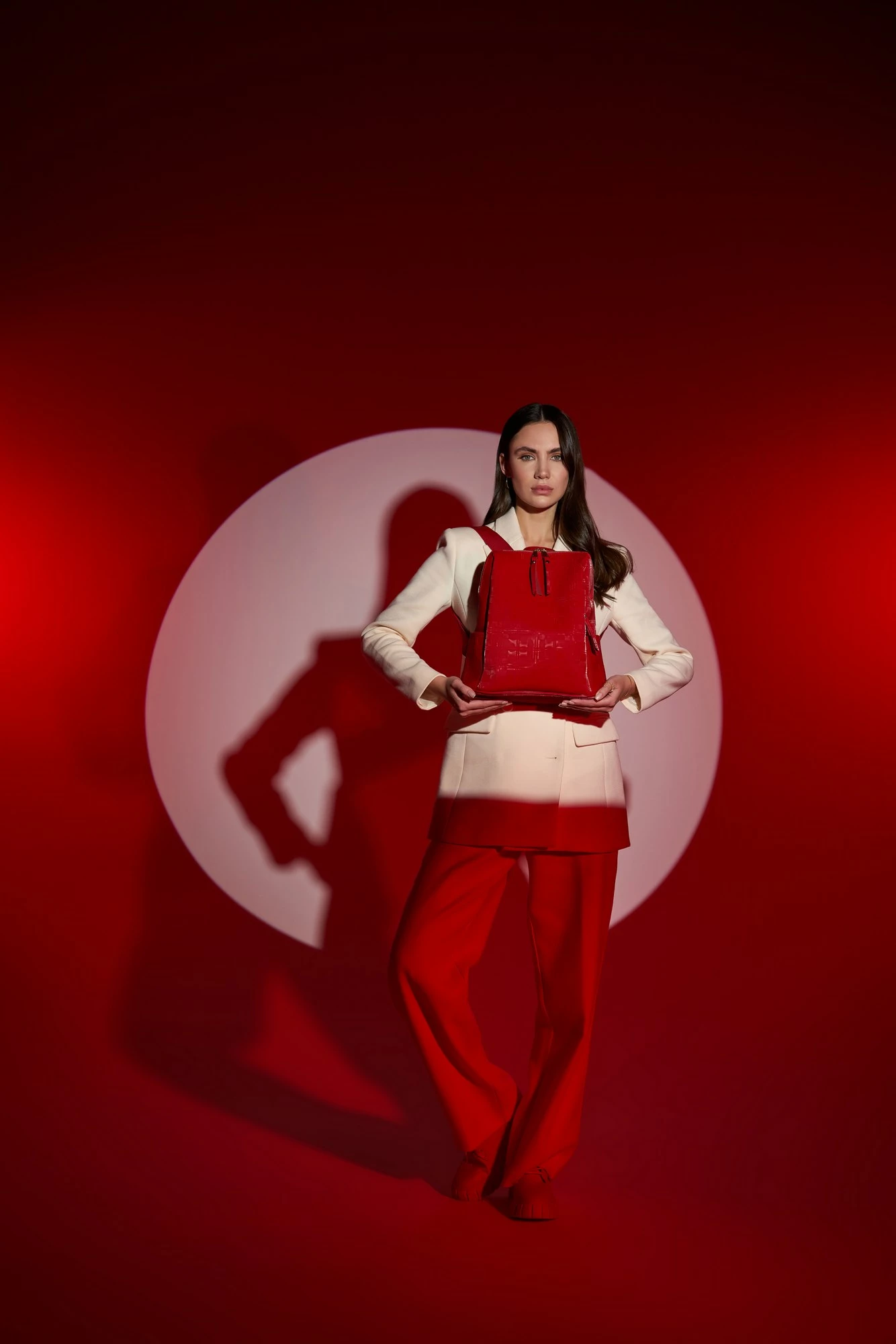 Çantë shpine Lucky Bees, e kuqe, 1217