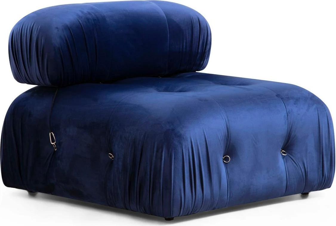 Karrige një vendëshe Bubble O1, kadife blu