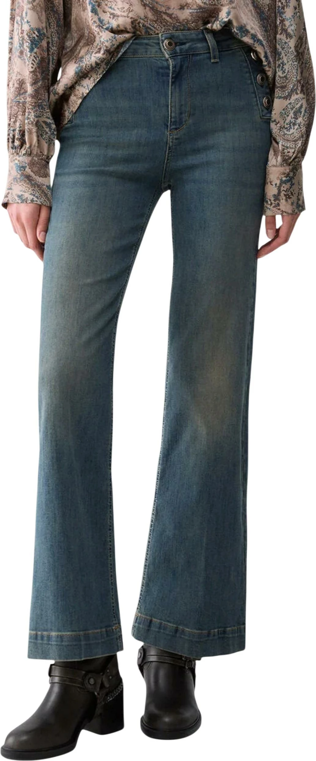 Pantallona xhins për femra Liu-Jo UF6093 D0328, denim [Madhësia: W25]