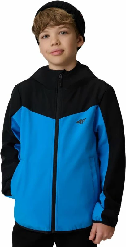 Jakne softshell për djem 4F M477, kaltër