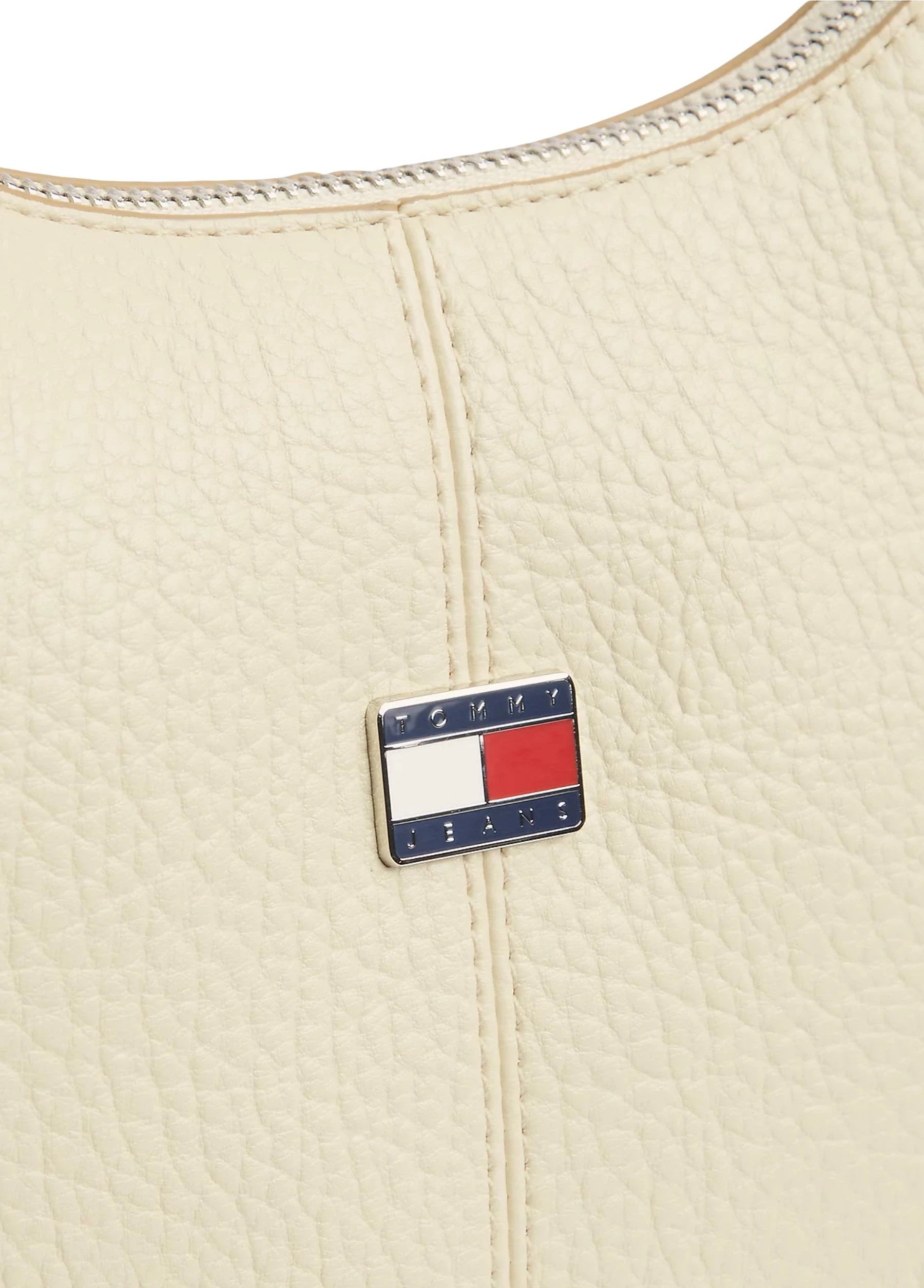 Çantë krahu Tommy Hilfiger TJW Slouchy City Hobo AW0AW18776, ivory