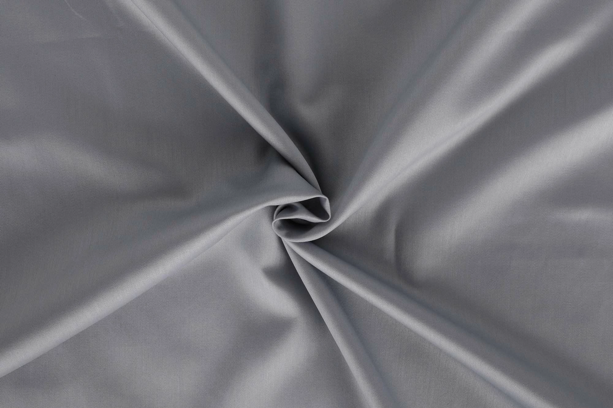 Set mbulesë jorgani njëpersonëshe satin, ngjyrë gri, L'Essentiel Linge de Maison, Elegant
