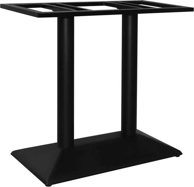 Bazë tavoline metalike, ngjyrë e zezë, 80x40x72cm