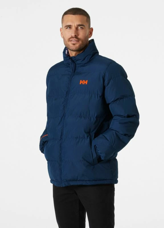 Jakne për meshkuj Helly Hansen YU 23 Revesible Puffer, ngjyrë vjollcë dhe blu marine [Madhësia: L]