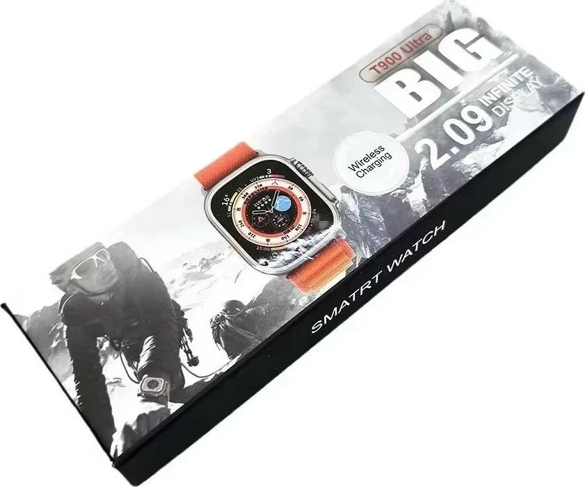 Orë Inteligjente me Ekran 2.09” dhe Funksione Fitness – T900 Ultra BIG