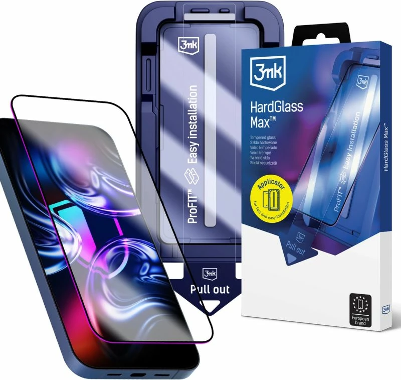Mbrojtës ekrani tempered glass 3mk HardGlass Max për iPhone 14 Pro