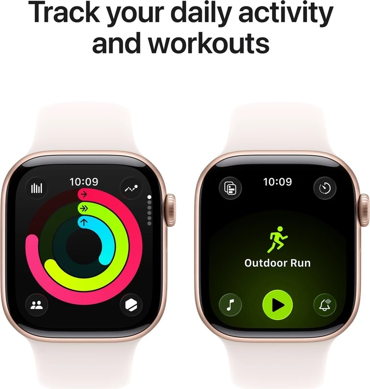 Apple Watch S11 42mm GPS Rose Gold S/M Light Blush Sport Band