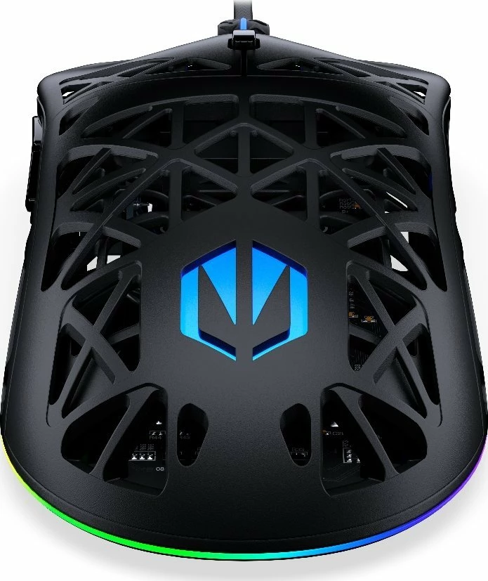 Maus Endorfy LIV EY6A020 12000 DPI USB me kabllo RGB 6 butona, e zezë
