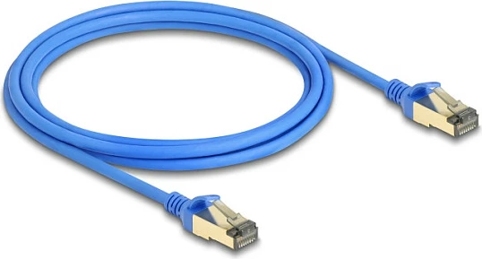 Kabllo rrjeti DeLOCK RJ45 Cat8.1 Slim 2 m, 40GbE, blu