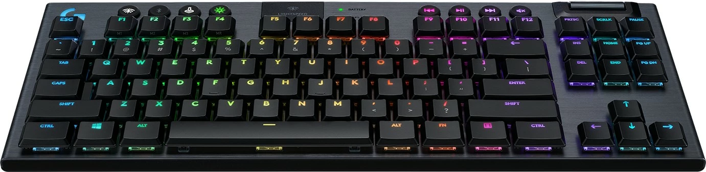 Tastierë mekanike Logitech G G915 TKL, RGB, pa kabllo, karbon