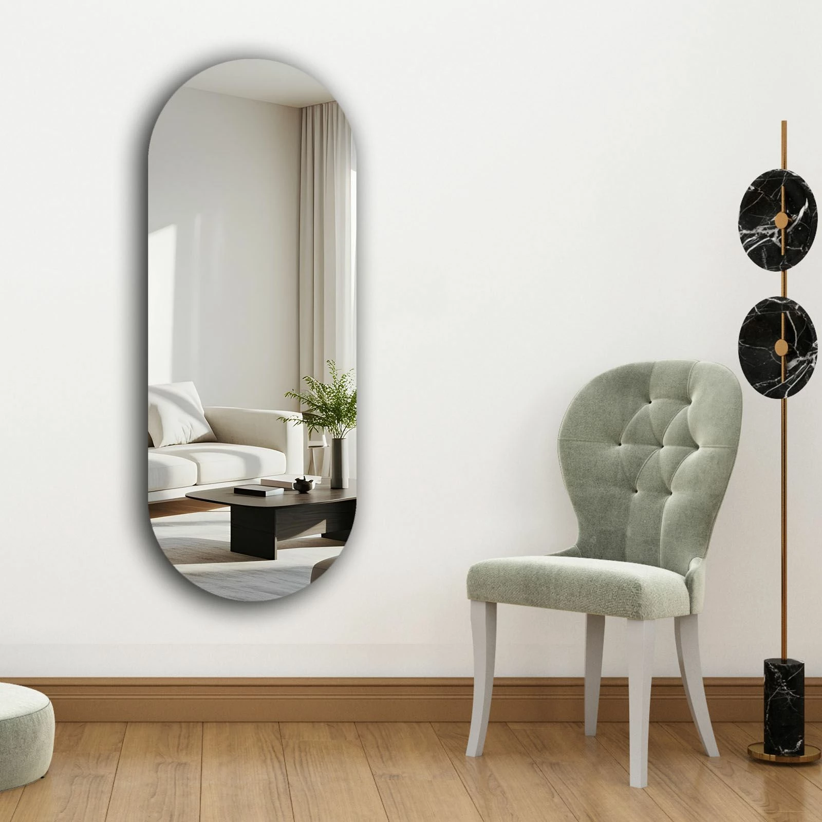 Pasqyrë Skye Decor, shumëngjyrëshe, 52x135cm, 52135Ayna-004