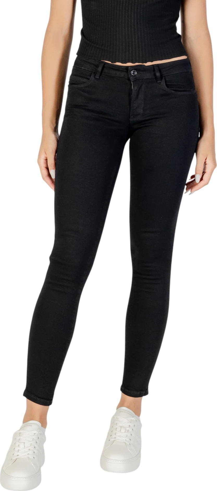 Xhinse skinny për femra Guess Curve X W2YAJ2D4PZ1, të zeza