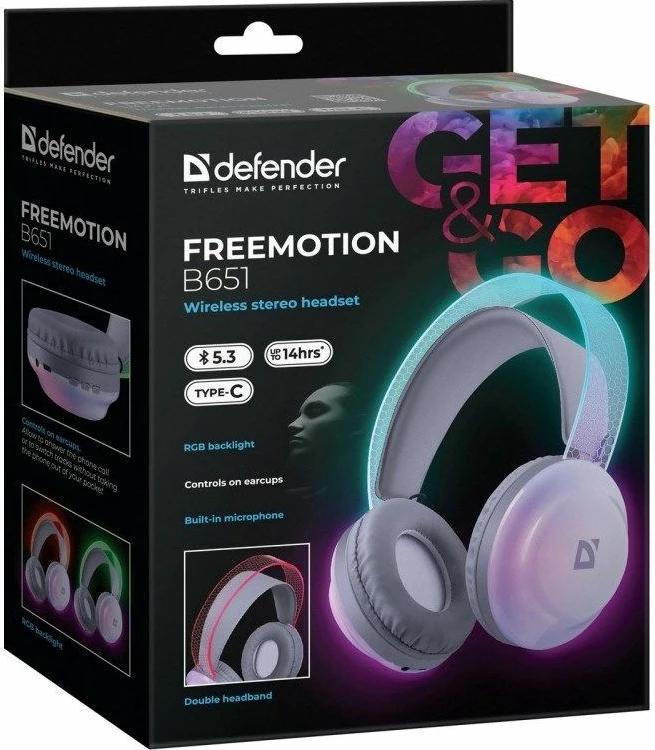 Kufje wireless DEFENDER Freemotion B651
