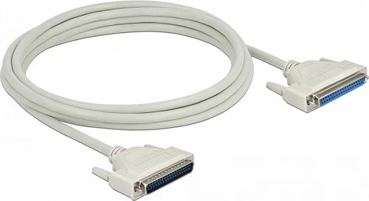 Kabllo seriale DeLOCK D-Sub 37 Pin mashkull-në-femër, 3 m, bezhë
