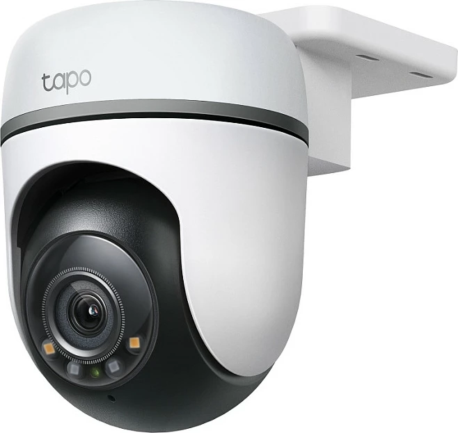 Kamerë sigurie IP TP-Link Tapo TC41 V2, Wi-Fi, Pan/Tilt 360°, 2K, IP65, Alexa/Google, bardhë/zezë