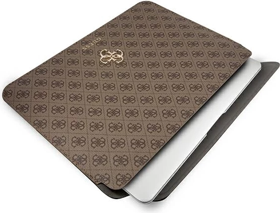 Mbështjellës Guess 4G Big Logo për laptop 13", kafe