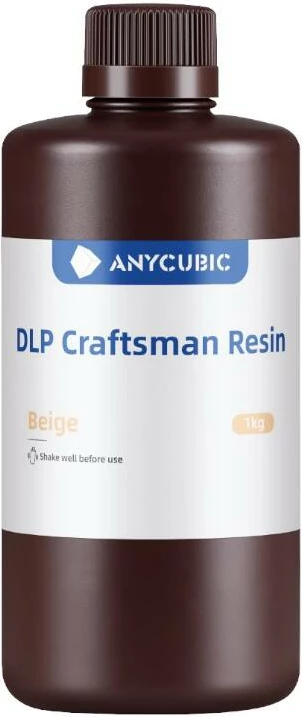 Resinë për printer 3D AnyCubic Craftsman DLP, 1 kg, Bezhe