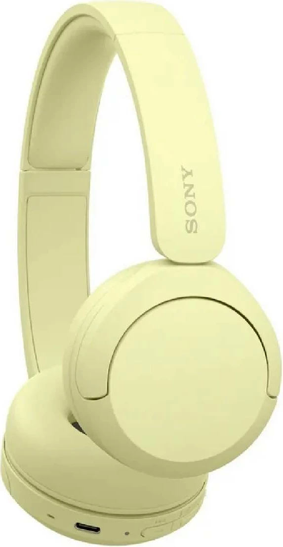 Kufje Sony WH-CH520 Bluetooth on-ear pa kabllo, 35h bateri, e verdhë