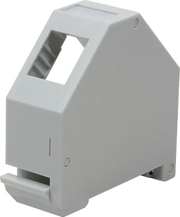 Adapter shinë DIN LogiLink për module Keystone, i grumbullueshëm, gri