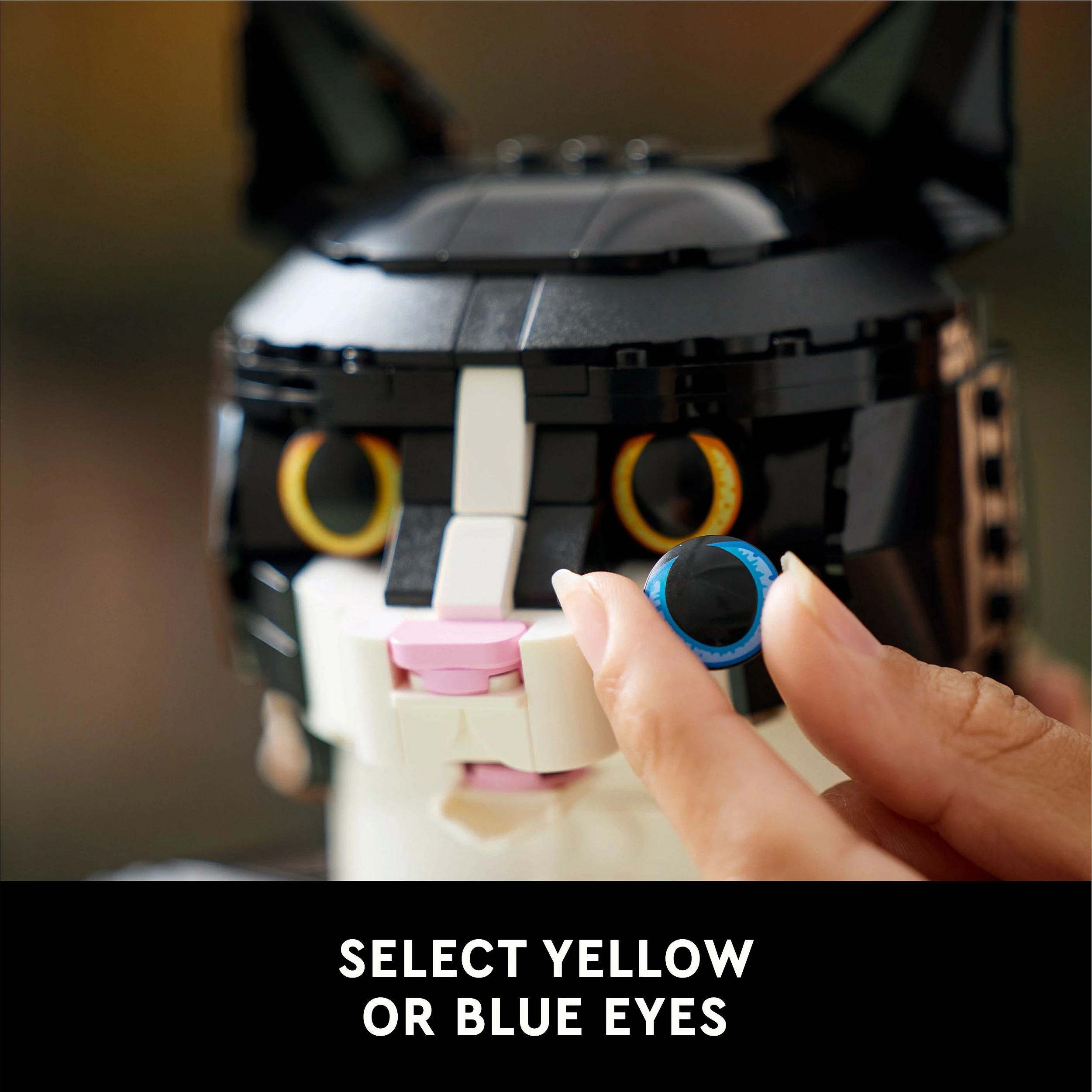Set ndërtimi LEGO Ideas Tuxedo Cat 21349, 1710 pjesë, 18+, zi/bardhë