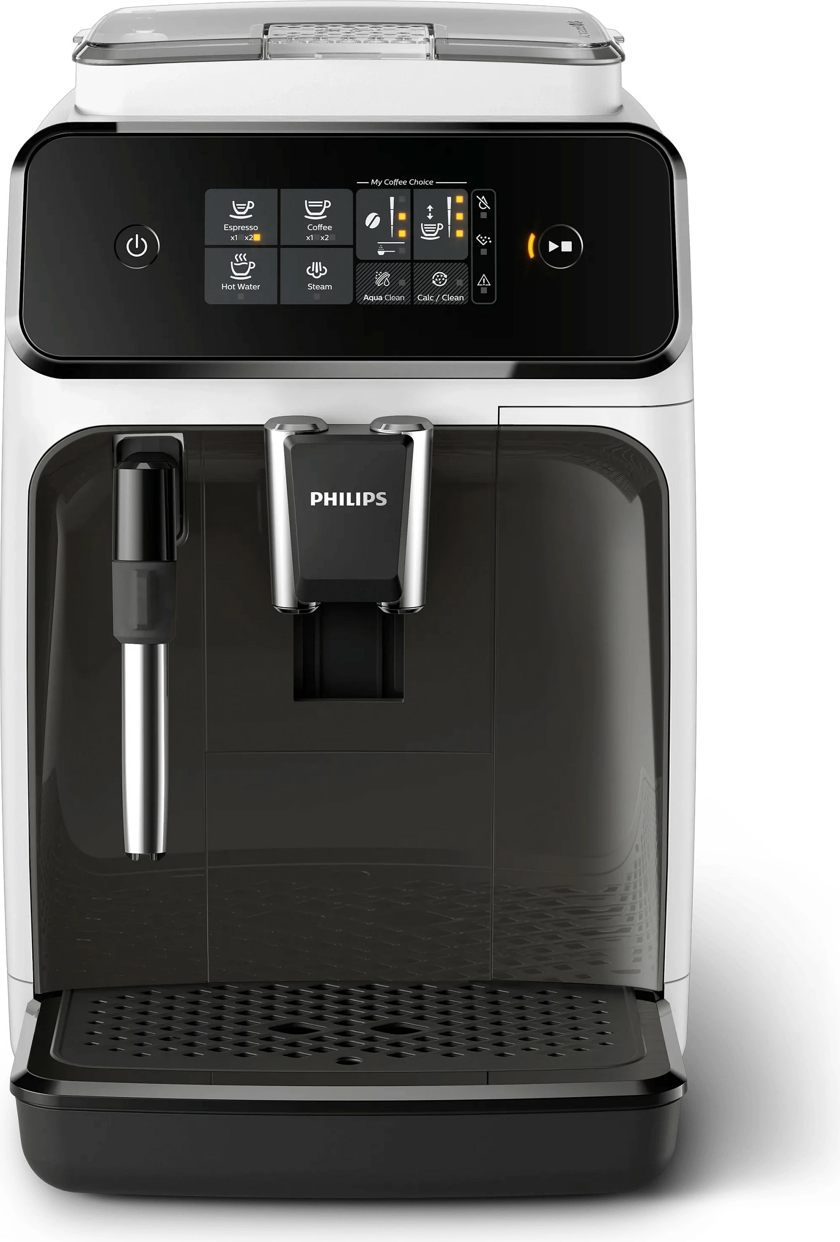 Makinë kafeje Philips EP1223/00, automatike, me shkop avulli, bardhë/zezë