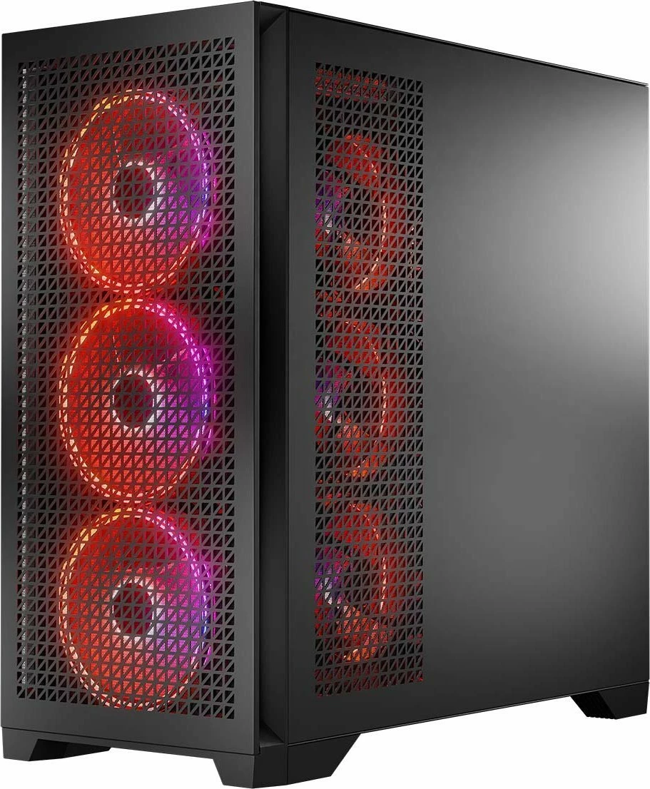 Kasë Modecom Volcano Expanse T Apex ARGB (AT-EXPANSE-TG-10-000000-0002), Midi Tower ATX/µATX/ITX, 4x140mm ARGB fan, USB-C, e zezë