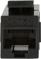 Keystone coupler LogiLink Cat.5e UTP, 2xRJ45, e zezë
