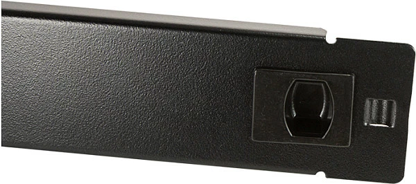 Panel i verbër rack 19" LogiLink, 1U, metal, tool-free snap-in, i zi
