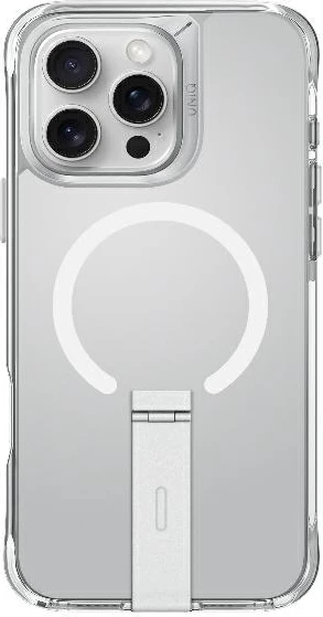 Mbështjellës UNIQ Eleva me këmbë Vertica për iPhone 16 Pro, Transparent