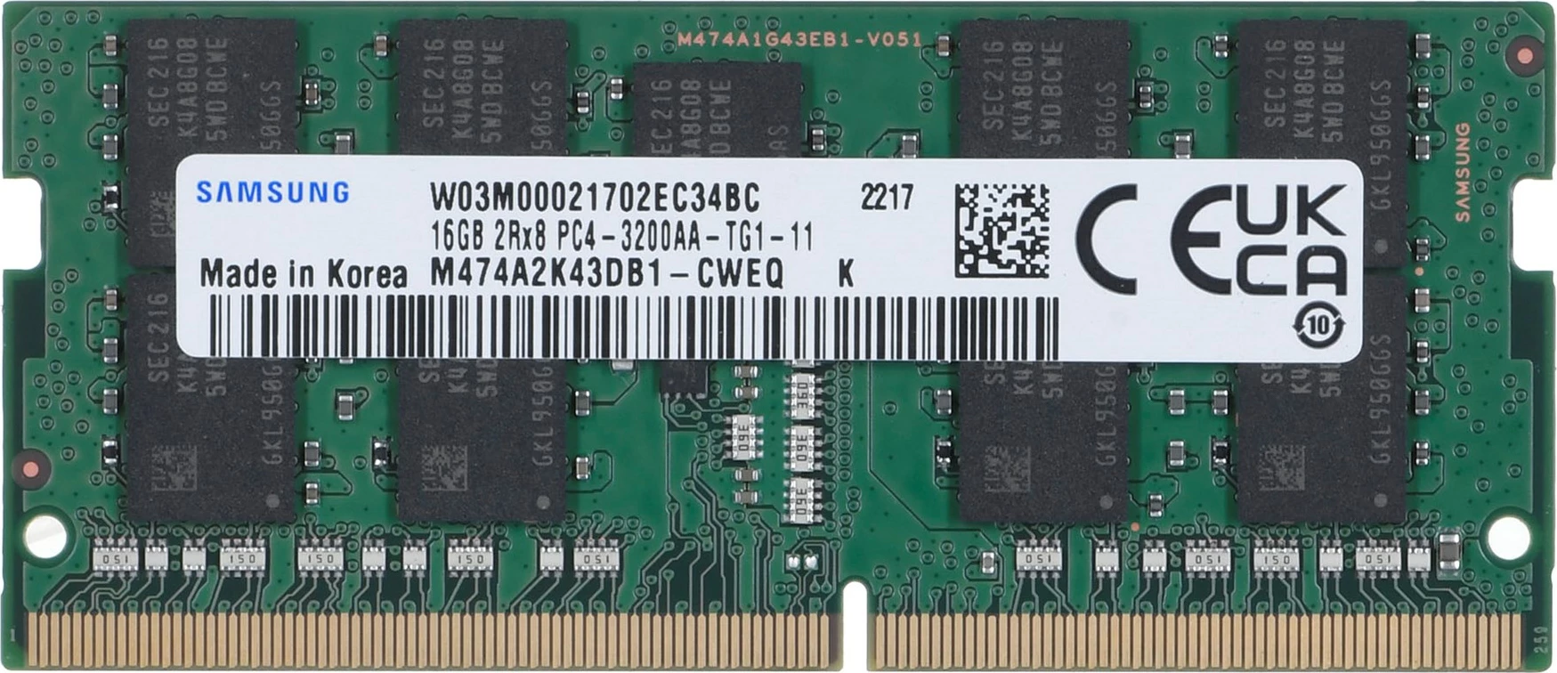 Kartë memorie Samsung SO-DIMM ECC, 16GB, DDR4