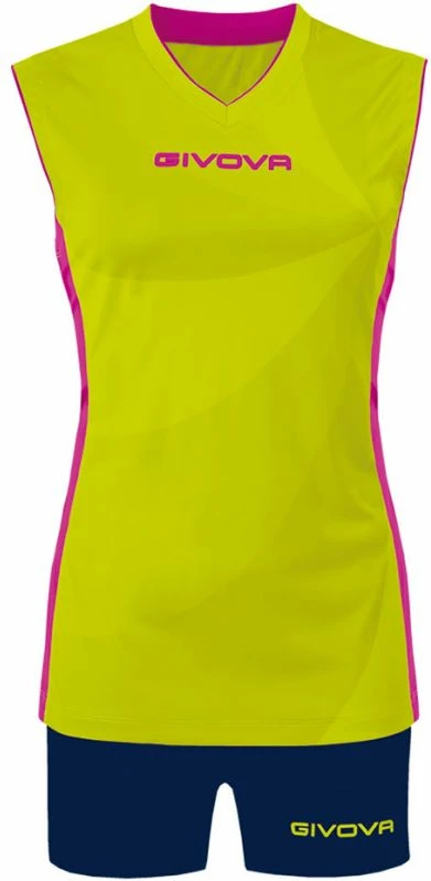 Set sportiv për femra Givova, verdhë-mavi