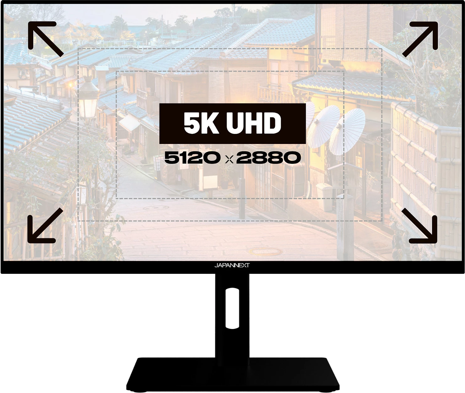 Monitor JAPANNEXT JN-IPS275K-HSPC9, 27", 5K 5120x2880, IPS, FreeSync, HDR, zi/argjend