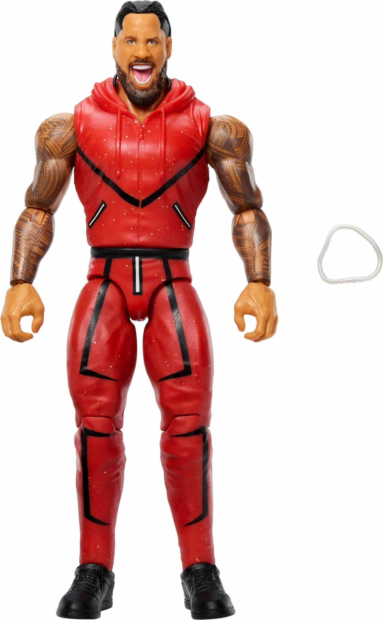 Figurinë aksioni Mattel WWE Main Event Series Jimmy Uso JHH88 15 cm, e kuqe
