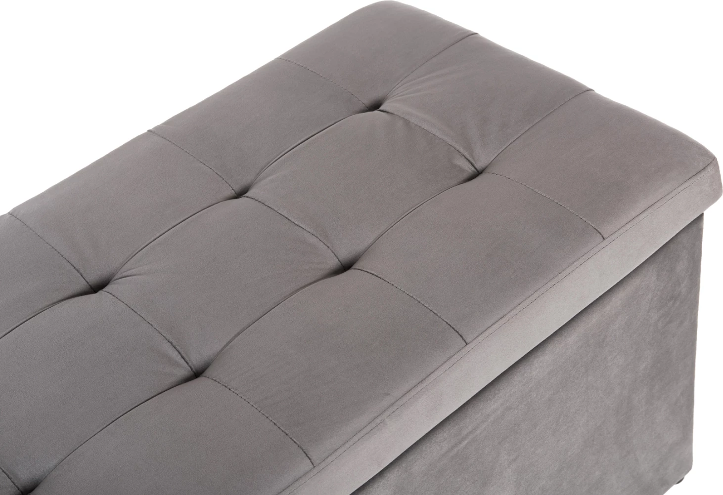 Karrige për bar me hapësirë ruajtjeje PUNK FH279.11, kadife gri, 90x50x50H cm