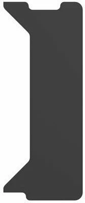 Panel anësor për tavolinë Genesis Holm Modular NDS-2277 30 cm, djathtas, i zi