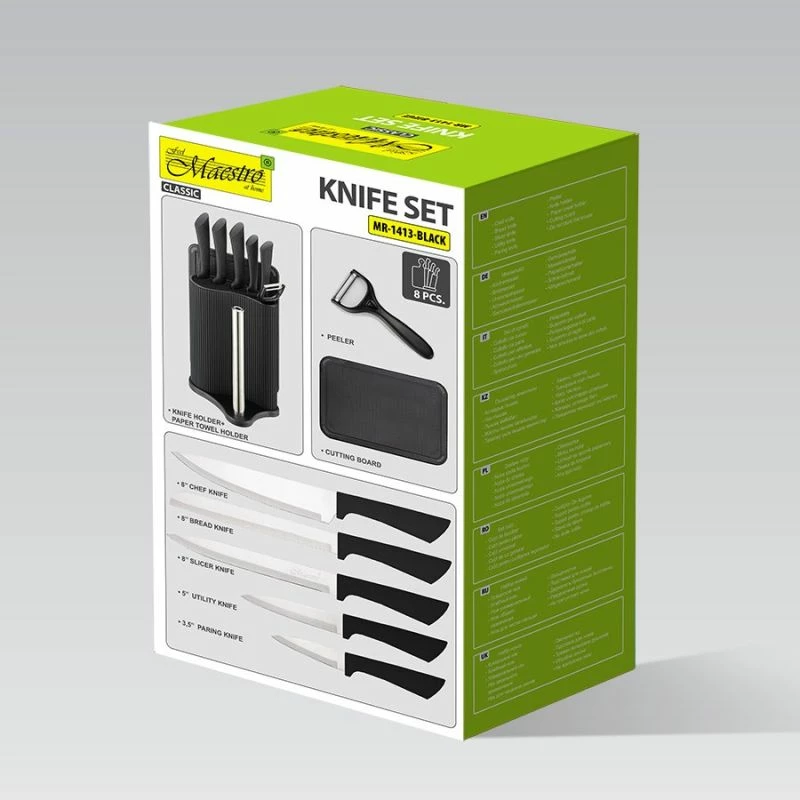 Set për prerje kuzhine MAESTRO MR-1413, i zi